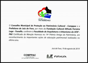 menção honrosa fau