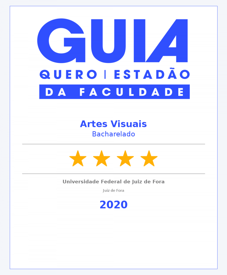 Bacharelado Em Artes Visuais IAD UFJF Recebe 4 Estrelas Em Guia