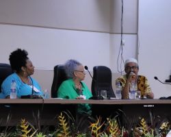 Mesa temática 3: A escravidão transatlântica: memória, reparação e preservação - Participantes: Clébio Correia de Araújo, Fernanda Thomaz e Monica Lima - 12/12/2023