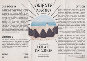 Folheto Leila e os Lobos