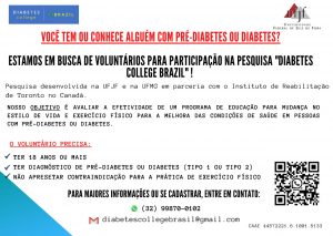 Flyer divulgação Projeto Diabetes College Brazil 2022-23 (1) (1)