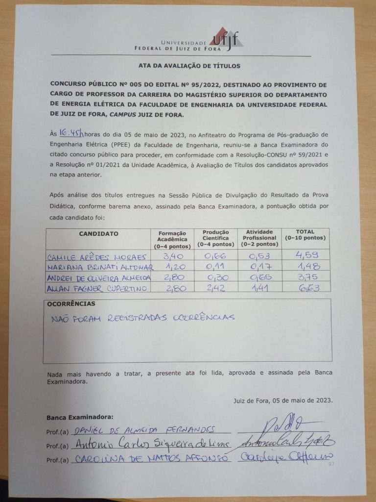 Divulgação de Títulos