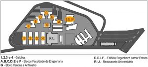 Planta da FACEng - Blocos e Salas de Aula
