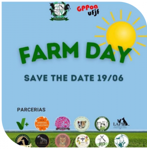 Folder evento "Farm day" com as informações pertinentes para inscrição.