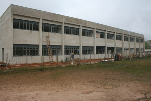 Bloco A do IAD em construção (novembro de 2008)