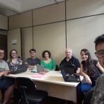 Grupo em dia de reunião no LaHEM em abril de 2019