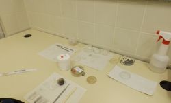 View of crystallographic Lab - Table for manipulating samples