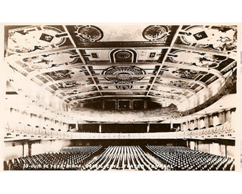 Antigo interior do Cine Theatro Central.
