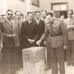 Lançamento da pedra fundamental - FUTGV - 1952