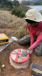 Coleta e medição da emissão de gases do solo - Niassa