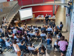 Evento de revisão do Plano Diretor na Faculdade de Arquitetura, em 2016 (Foto: Luiz Carlos Lima)