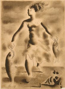 Obra em nanquim, de Portinari, foi estampada na primeira edição do livro "As Metamorfoses", de Murilo Mendes (Imagem: Divulgação)