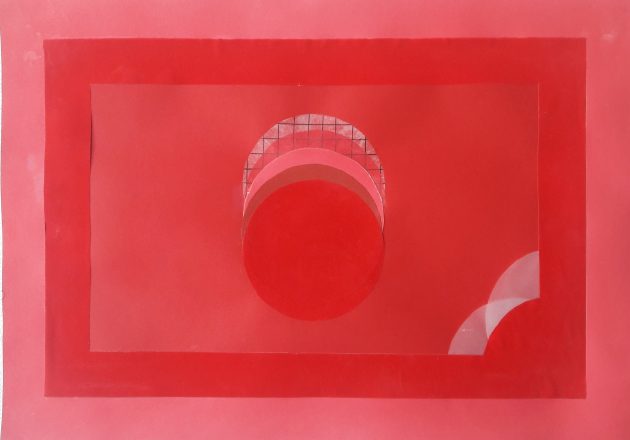 Obra "Decomposição do Vermelho, Tomate e Marte" de Nickolas Garcia está na exposição (Imagem: Divulgação)