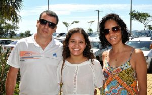 De Santos Domunto, Bianca veio acompanhada dos pais, Roselaine e Willian (Foto: Alexandre Dornelas/UFJF)