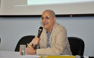 Professor Frederico Riani abordou o tema em evento da Arquitetura (Alexandre Dornelas/UFJF)