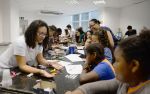 Registro da ação "Tem Menina na Ciência", realizada no Centro de Ciências, em 2018 (Foto: Twin Alvarenga)