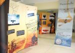 Mostra sobre o aviador e inventor mineiro Santos Dumont realizada na galeria Espaço Reitoria em 2009 (Foto: Alexandre Dornelas/UFJF)