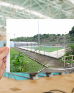 Registro da antiga piscina da Faculdade de Educação Física e Desportos (Faefid) (Foto: Alexandre Dornelas)