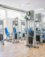 Sala de musculação da Faculdade de Educação Física e Desportos (Faefid) na atualidade (Foto: Géssica Leine)