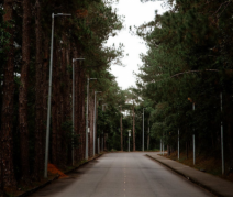 Acesso atual às Faculdades de Engenharia e ao Instituto de Artes e Design da UFJF (Foto: Carolina de Paula)