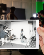 Estúdio no antigo prédio da Faculdade de Comunicação (Facom) (Foto: arquivo UFJF)