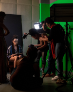 Estúdio no atual prédio da Faculdade de Comunicação (Facom) (Foto: Rodrigo Milanni)