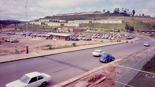 Fotografia que mostra o campus, em 1974 (Foto: Roberto Dornelas/ Arquivo Central)