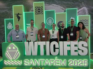 Foto com o Pró-Reitor da PROSDAV e servidores do CGCO no WTICIFES 2025