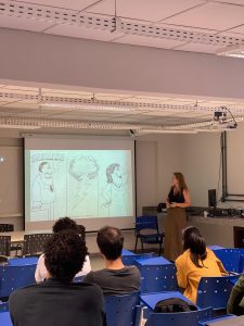 Alessandra de Carvalho Germano ministrou palestra na mesa de discussão “Arquivos centrais e pesquisa histórica acervos, historicidade e possibilidades de pesquisa”, no Departamento de História da Universidade Federal de Viçosa, dia 29 de agosto de 2025