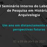 II Seminário Interno do Laboratório de Pesquisa em História e Arquivologia