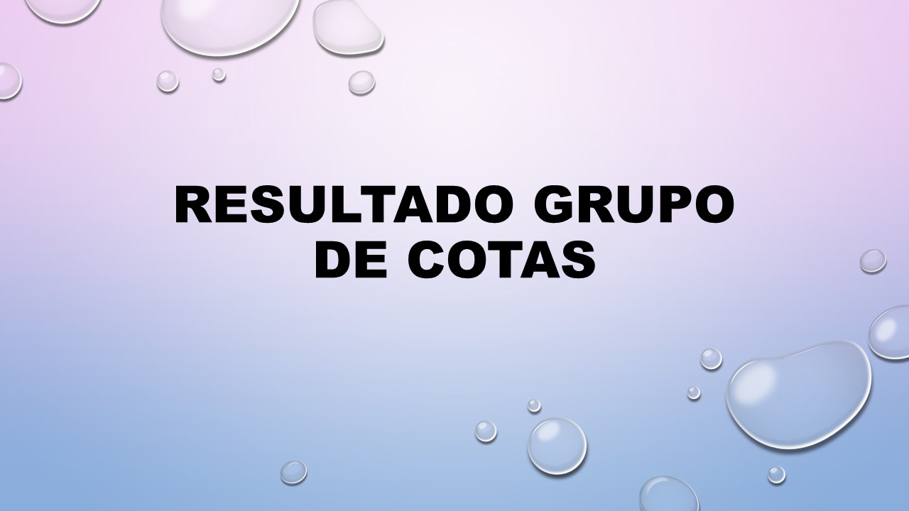 Resultado dos Recursos dos Grupos de Cotas