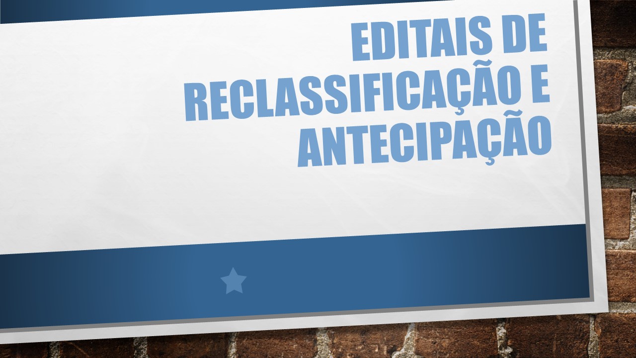 1º Edital de Reclassificação e Antecipação de Ingresso SiSU 2026