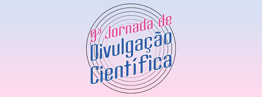 Logotipo da 9ª Jornada de Divulgação Científica.