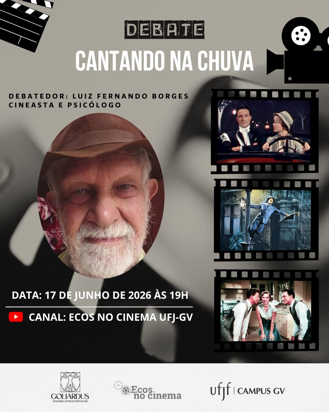 Ecos no Cinema: um debate sobre o clássico filme “Cantando na Chuva”