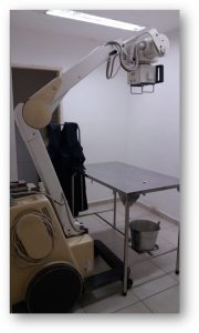 Equipamento de raios x da Clínica de Veterinária de Ensino da UFJF