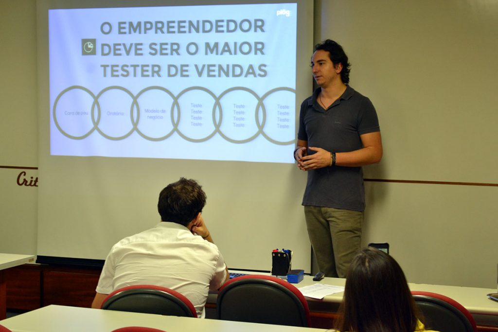 Especialista pontuou os principais desafios de vendas nas startups. Foto: Lucas Guedes/UFJF