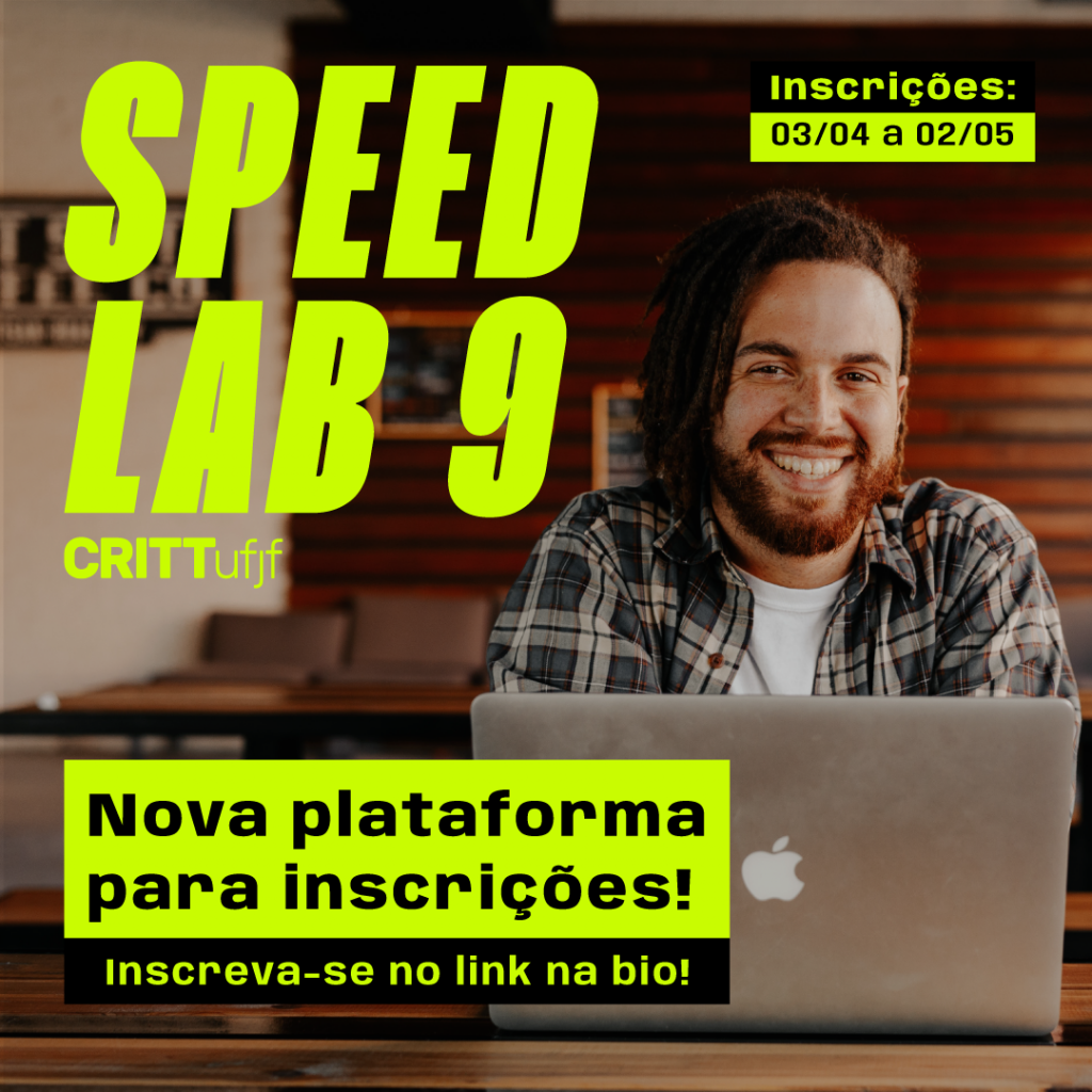 Critt divulga nova plataforma para inscrições da 9ª edição do SpeedLab