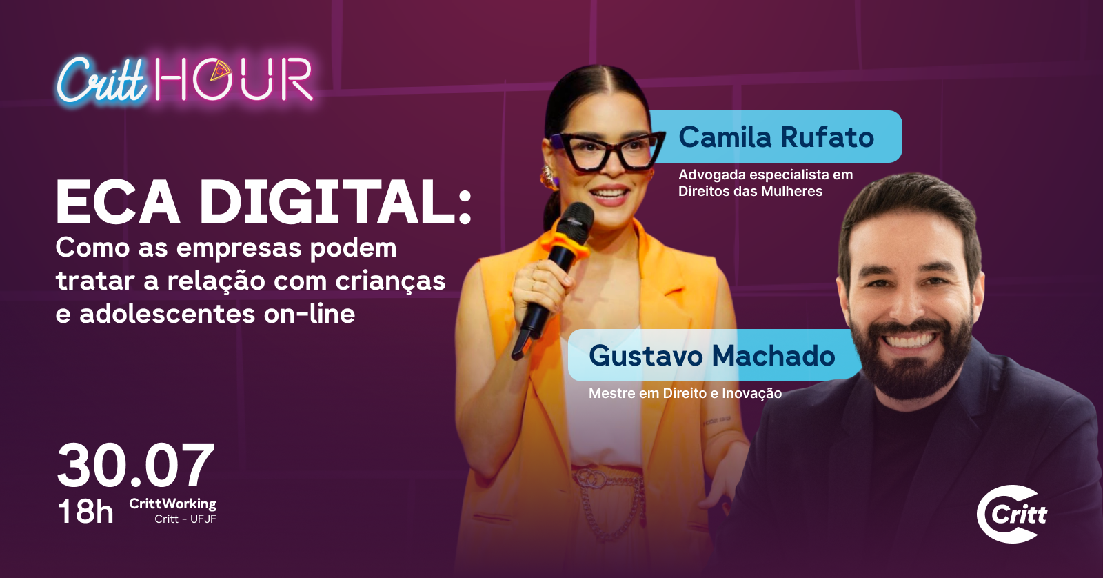 Critthour de julho promove conversa sobre ECA Digital: Participe!