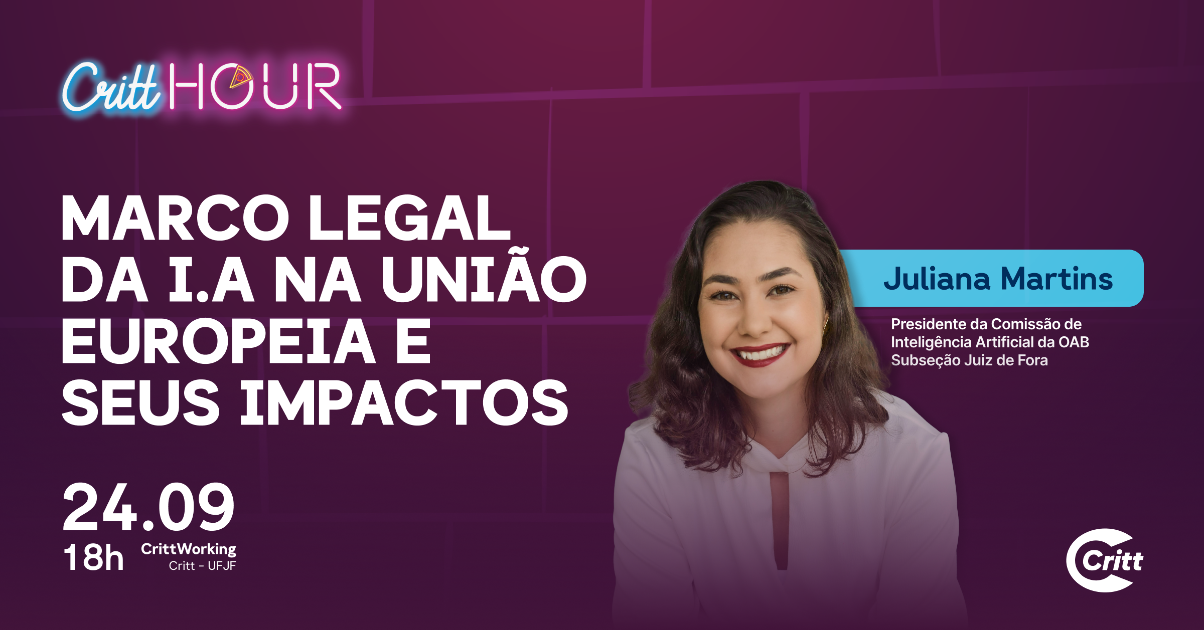 CrittHour de Setembro: Entenda como as leis globais da IA afetam sua Startup