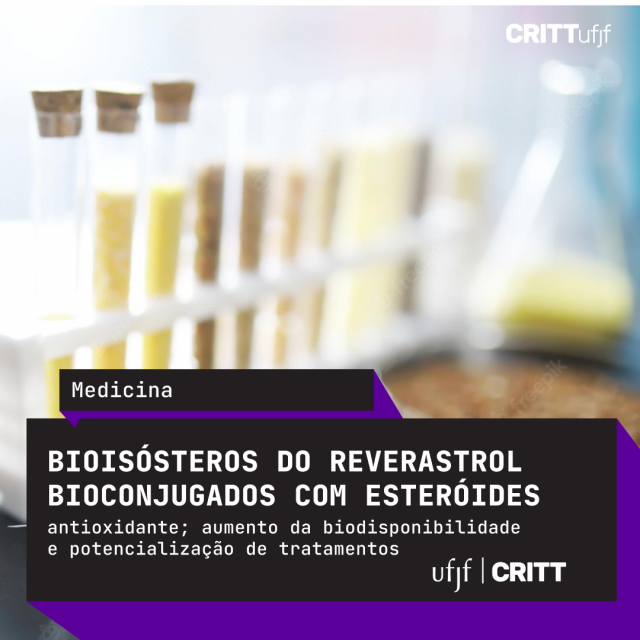 Bioisósteros do reverastrol bioconjugados com esteróides - BR 10 2012 032 427 0