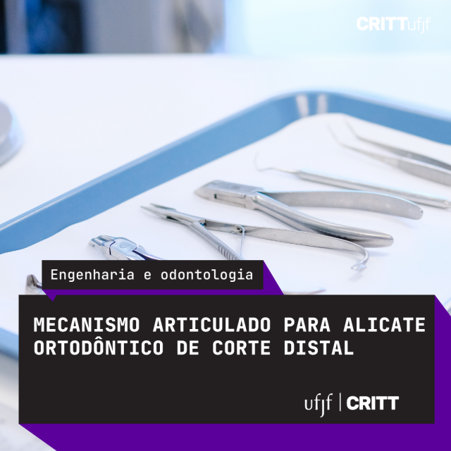 Mecanismo articulado para alicate ortodôntico de corte distal - BR 10 2019 027244 9