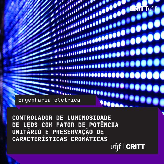Controlador de luminosidade de Leds com fator de potência unitário e preservação de características cromáticas - BR 10 2013 010609 7