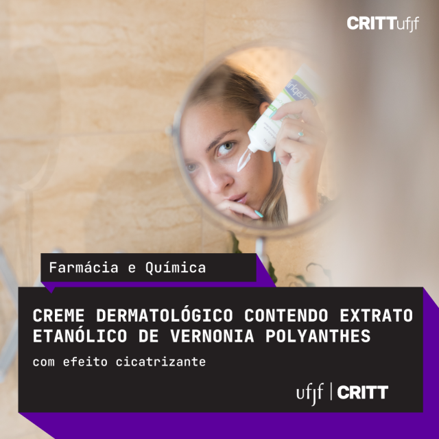 Creme dermatológico contendo extrato etanólico de vernonia polyanthes com efeito cicatrizante - BR 1020160295939