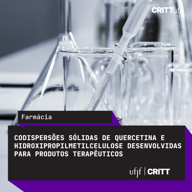 Dispersões Sólidas de Quercetina e Hidroxipropilmetilcelulose Desenvolvidas para Produtos Terapêuticos - BR 102017004399-1