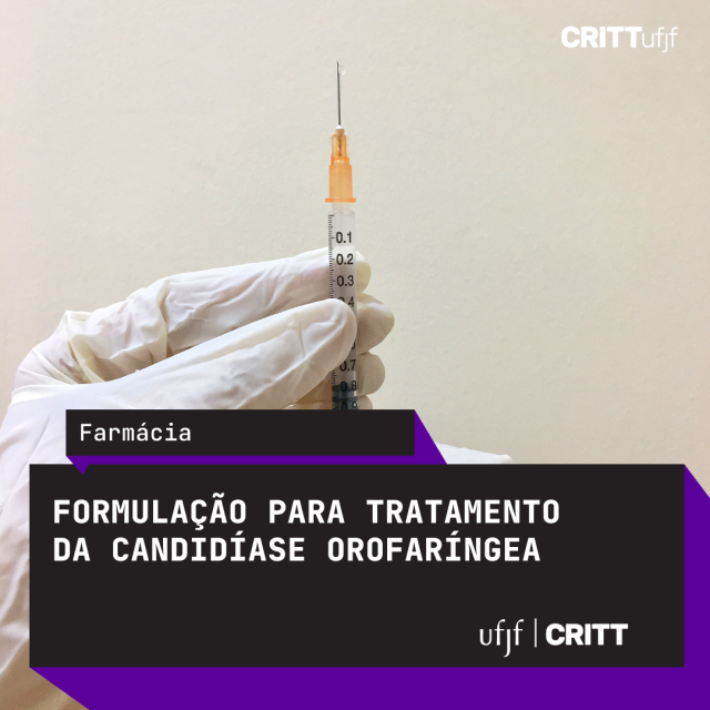 Formulação para tratamento de candidíase orofaríngea - BR 10 2017 017 454 9