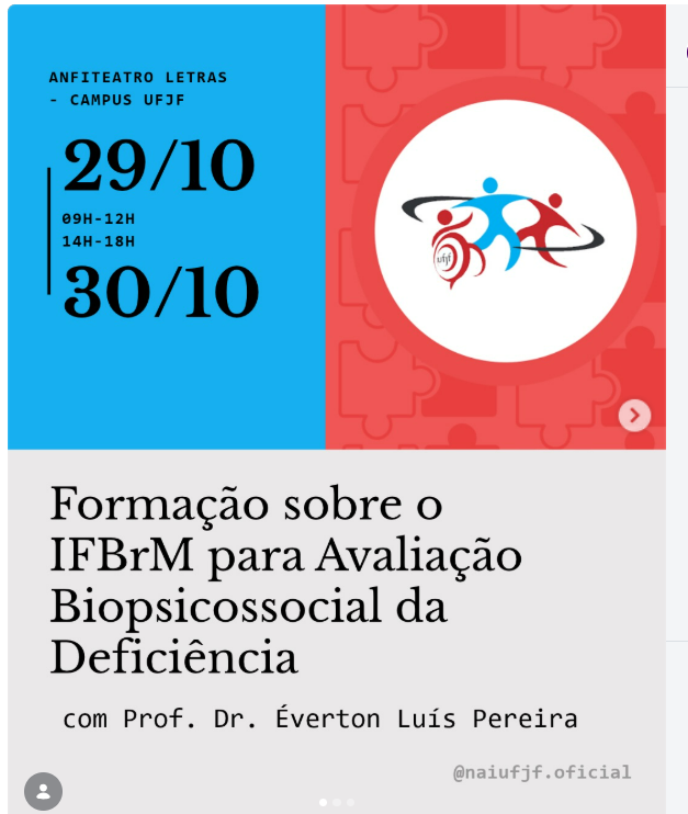 UFJF promove formação sobre o IFBrM para avaliação biopsicossocial da deficiência