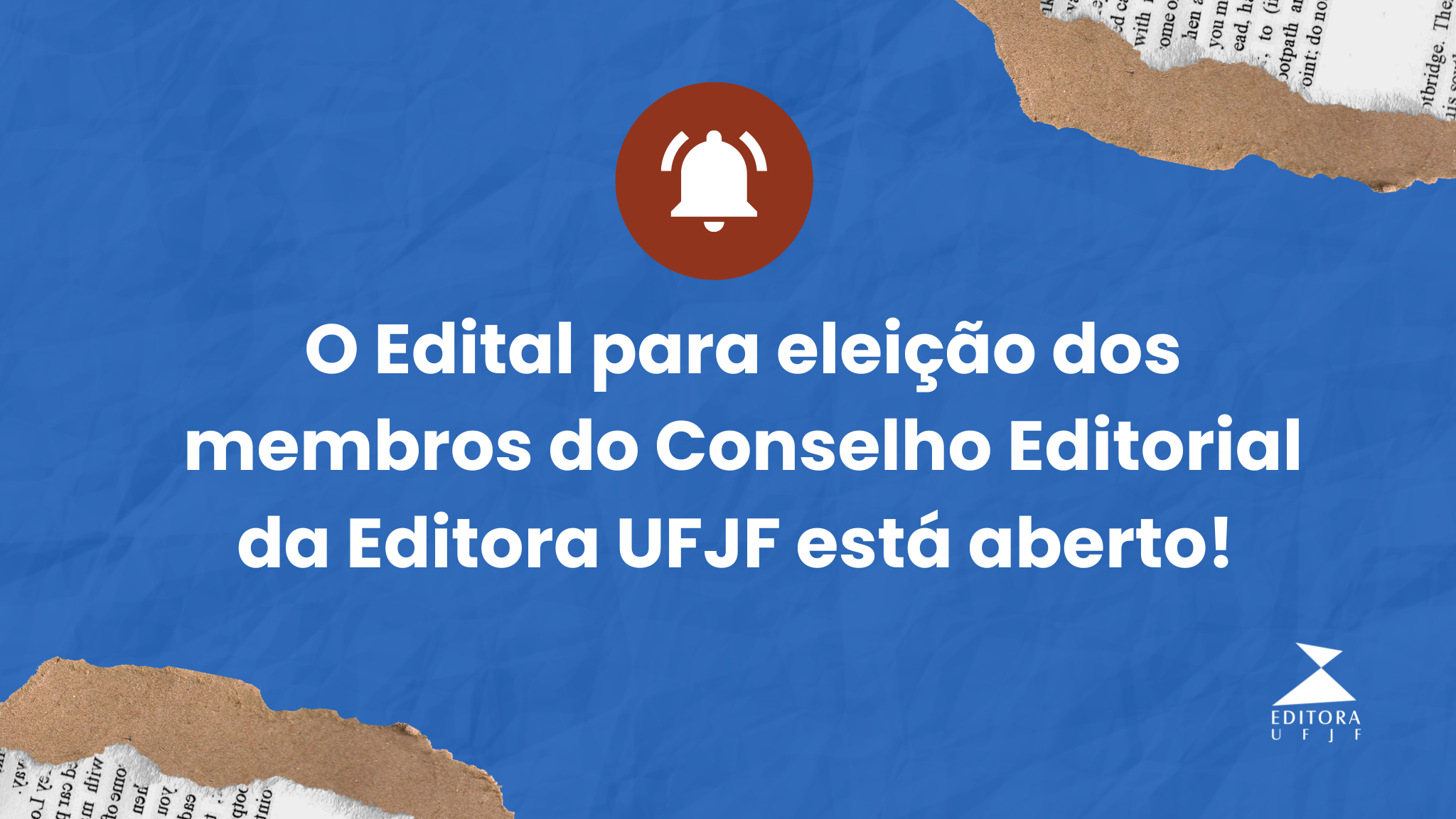 Editora UFJF divulga Edital para eleição de membros do Conselho Editorial