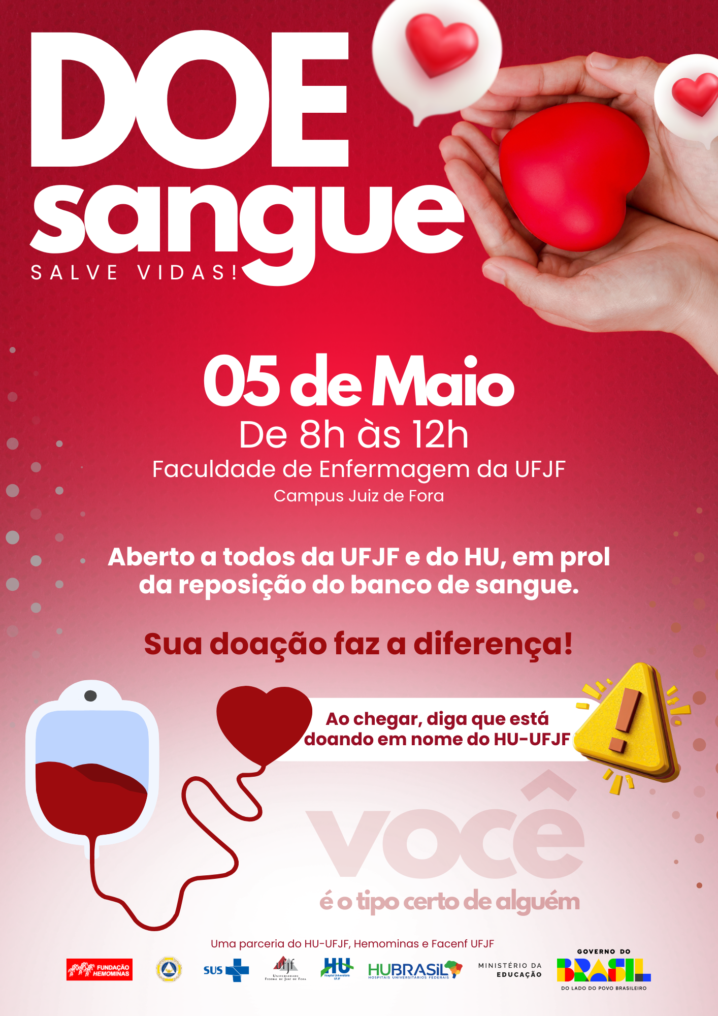 🩸 CAMPANHA DOE SANGUE HU-UFJF