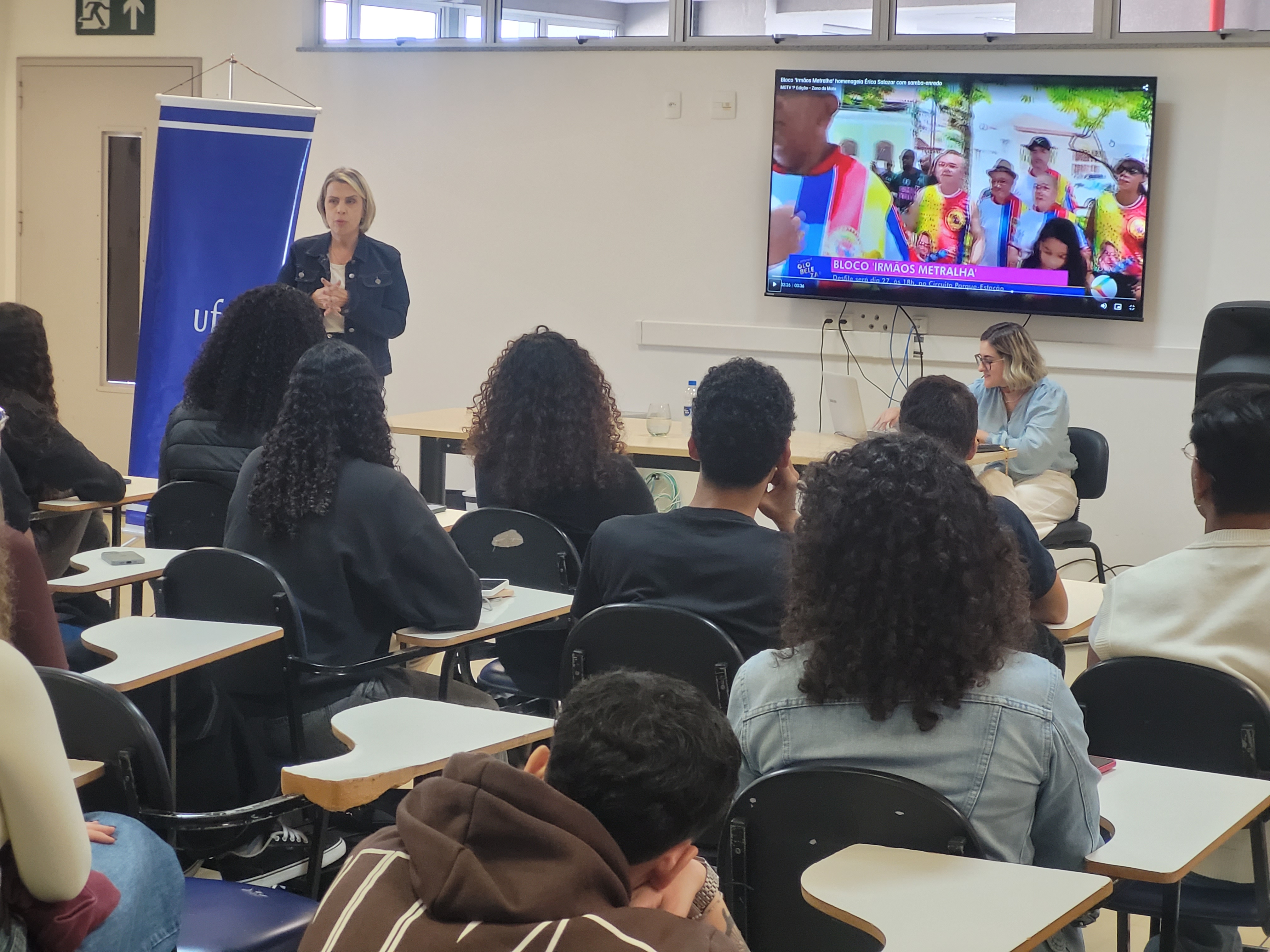 Semana de Recepção aos Calouros: Humanização de reportagens pauta palestra de ex- aluna e jornalista da TV Integração Juiz de Fora