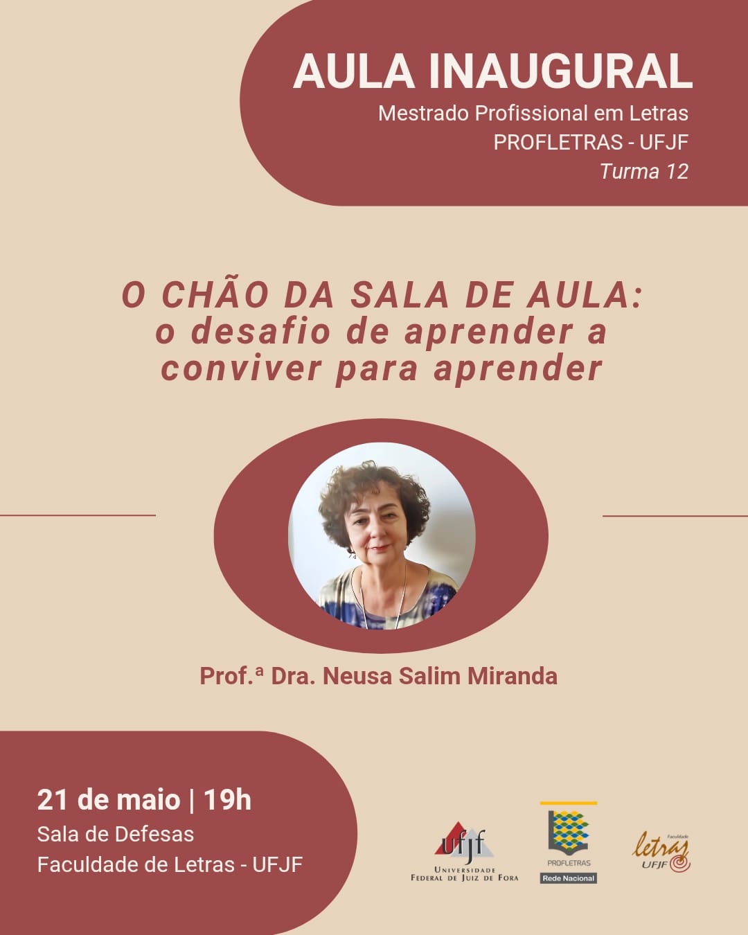 Aula Inaugural do PROFLETRAS/UFJF — Turma 12